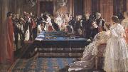 Edward Matthew Ward The Investiture of Napoleon III with the Order of the Garter 18 April 1855 (mk25) china oil painting artist